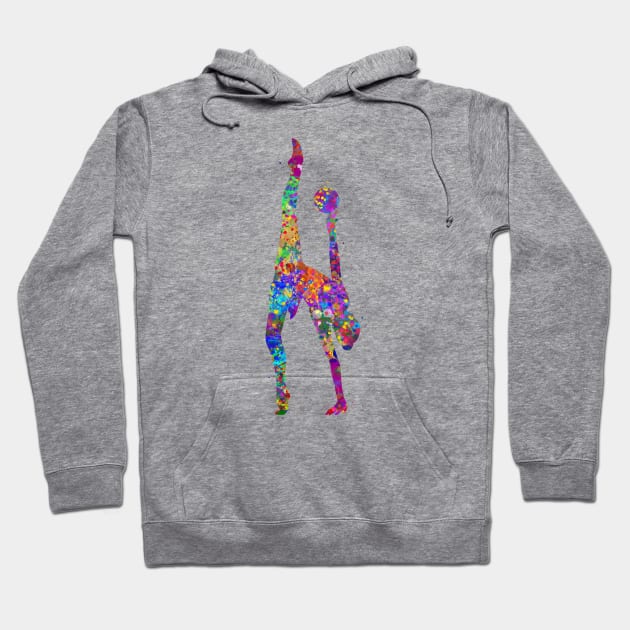 Rhythmic gymnastics ball dance Hoodie by Yahya Art